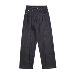 Skylrk Pleated Denim Jean Raw