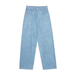 Skylrk Pleated Denim Jean Blanket Wash