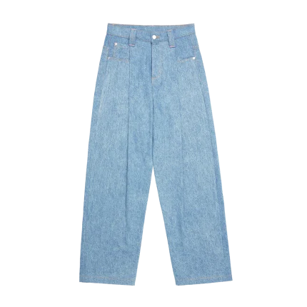 Skylrk Pleated Denim Jean Blanket Wash