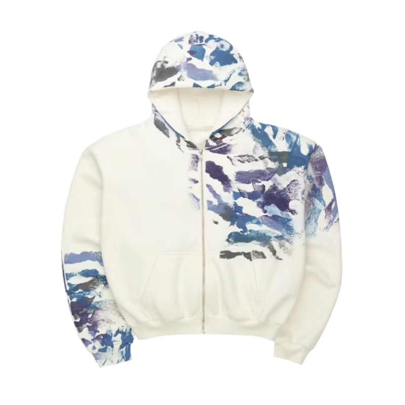 SKYLRK Zip Wave Camo Hoodie SKYLRK Zip Wave Camo Hoodie